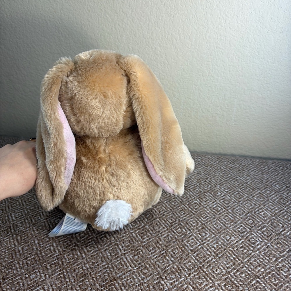 Build A Bear Workshop Tan Rabbit Pawlette Plush 15” Bunny Rabbit Has Music Sound - Picture 6 of 8